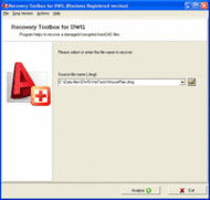 Recovery Toolbox for DWG screenshot